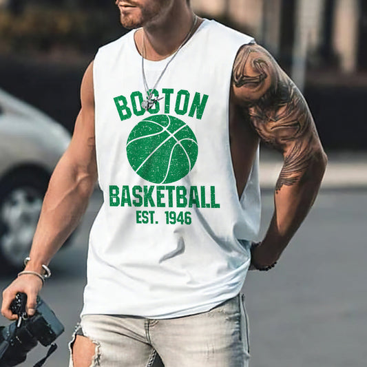 Clearance-Boston Men's Tank Top-L