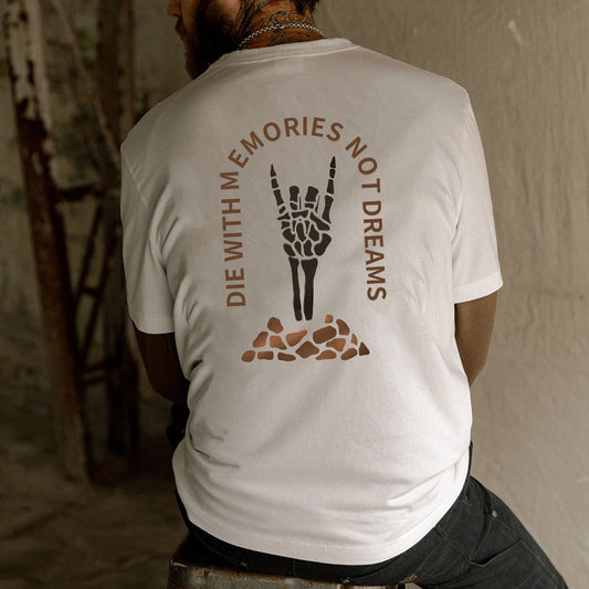 Die With Memories Not Dreams Men's Cotton T-shirt 230g
