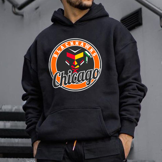 Chicago Blackhawks Men's Fleeced Hoodie