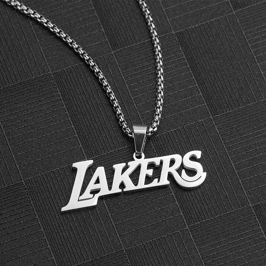 Lakers Titanium Steel Men's Necklace