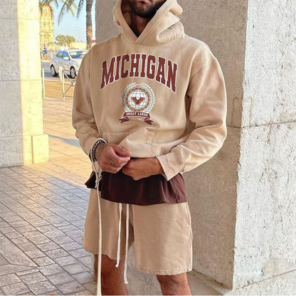 Michigan Print Men's Fashion Streetwear Hoodie