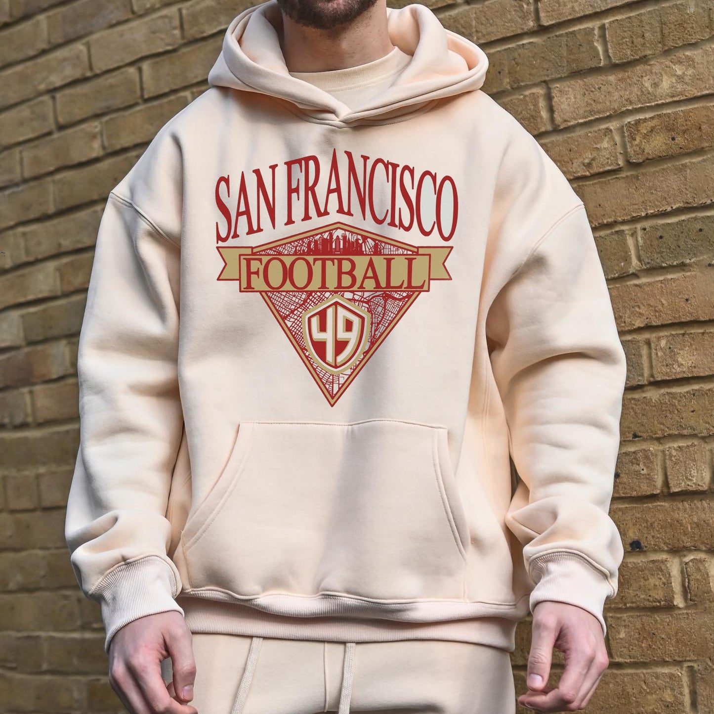 Clearance-San Francisco 49ers Football Men's Hoodies-L