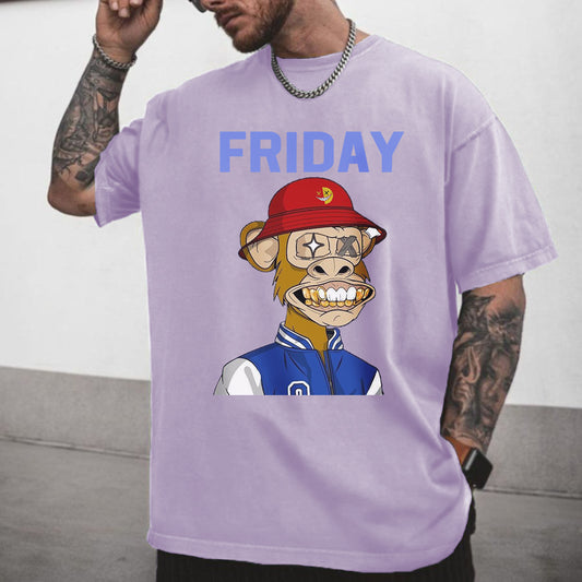 Friday Letters Graphic Print Men's T-Shirt