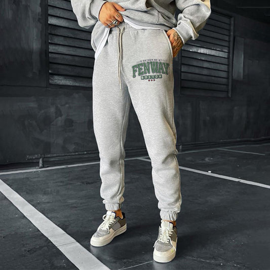 Fenway Boston Men's Elastic Waistband Fleece Sweatpants