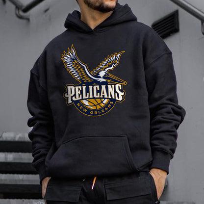 New Orleans Pelicans Men's Fleeced Hoodie