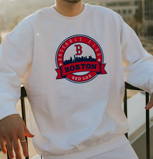 Red Sox Baseball Men's Neck Sweatshirt