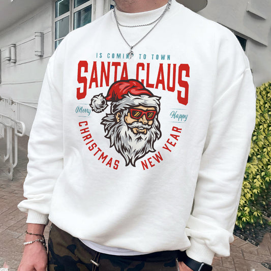 Santa Claus Men's Christmas New Year Casual Sweatshirts