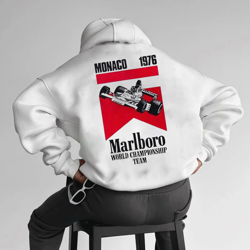 Marlboro 1976 Graphic Print Fleece Hoodie