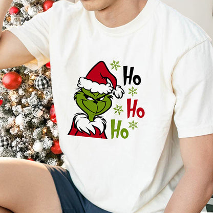 Grinchmas Print Men's Cotton T-shirt