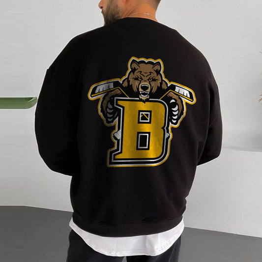 Boston Bruins Bear Crew Neck Mne's Sweatshirt