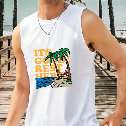 Summer Vacation Vibe Men's Tank Top-C