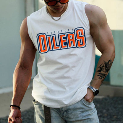 Edmonton 0liers Men‘s Tank Tops-C