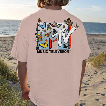 Music Television Music Graphic Print Statement Casual Men's T-Shirt