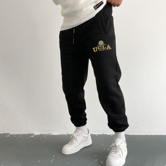 UCLA Men's Streetwear Elastic Waistband Fleece Sweatpants