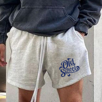 Men's Old School Letter Print Shorts