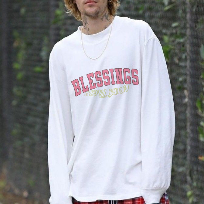 Blessings Cotton Long Sleeve Tee-A