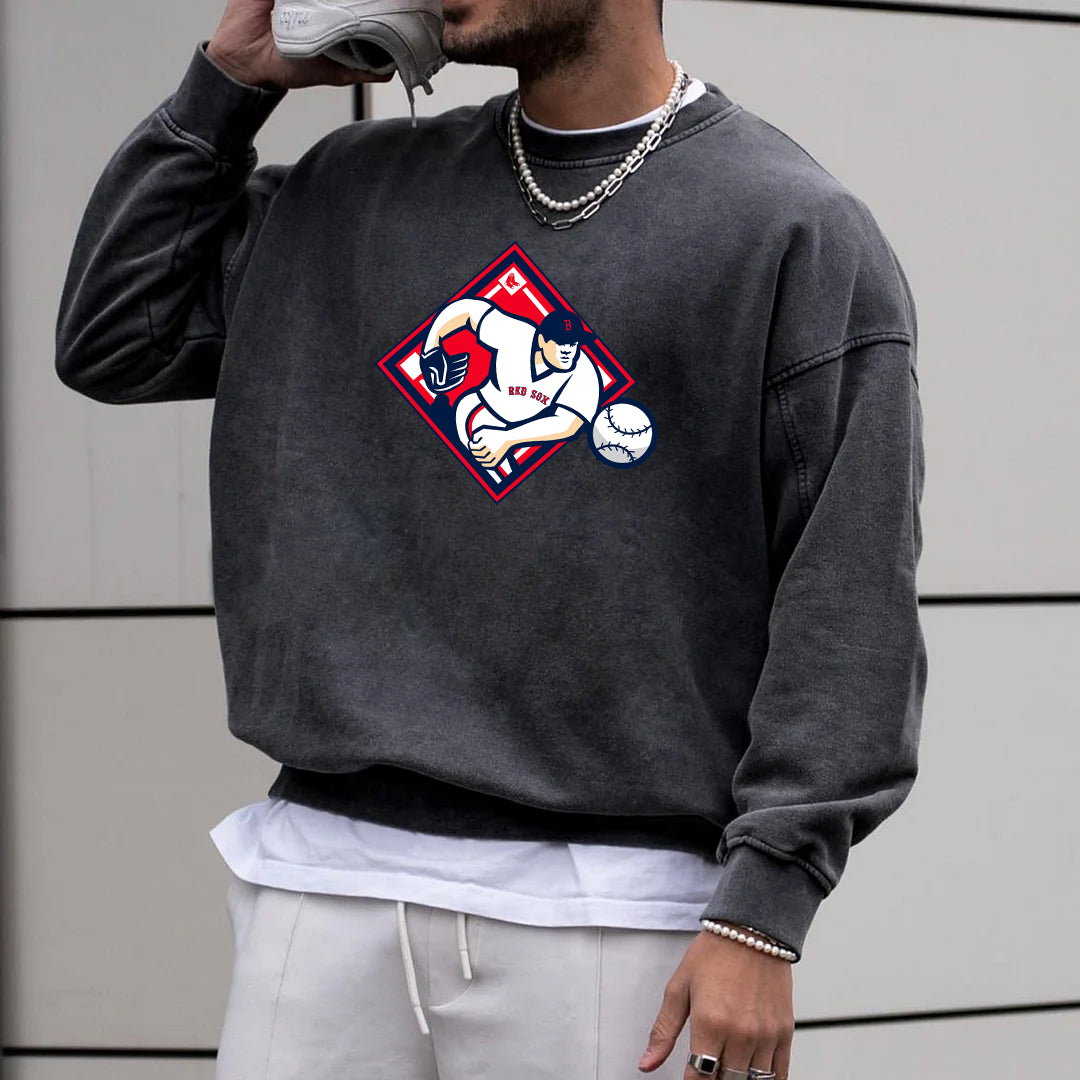 Boston Red Sox Baseball Men's Neck Sweatshirt