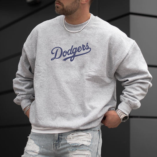 Dodgers Baseball Men's Neck Sweatshirt