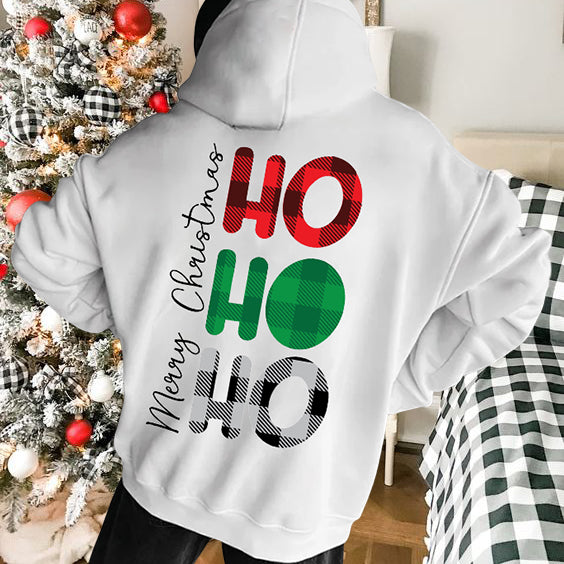 Christmas Print Men's Fleece Hoodie