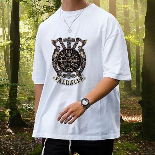 Norse Mythology Valhalla Warrior's Crest Tee