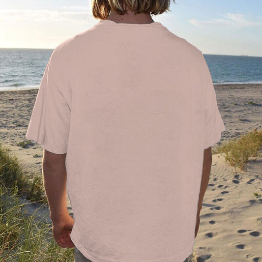 Casual Short Sleeve Plain Loose Men's T-Shirt