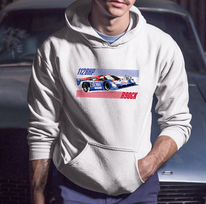 Racing Graphic Print Men's Fleeced Hoodie