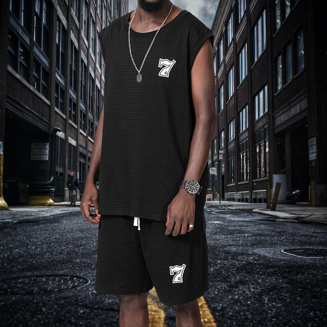 Men's Black Fashion Tank Top