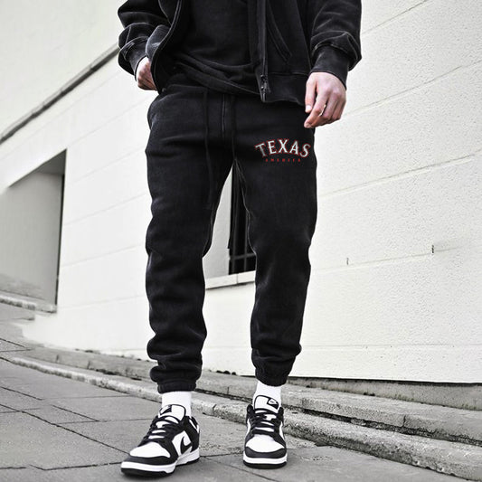 Texas Men's Casual Streetwear Sweatpants