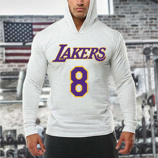 Basketball Print Men's Fitness Long Sleeve T-Shirt