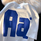 "Aa" Graphic Print Casual Round Neck Men's T-Shirt