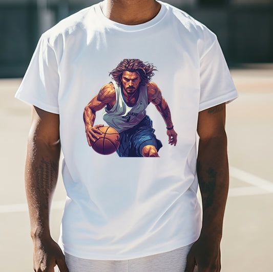 Basketball Warrior Slam Dunk Player Men's T-Shirt
