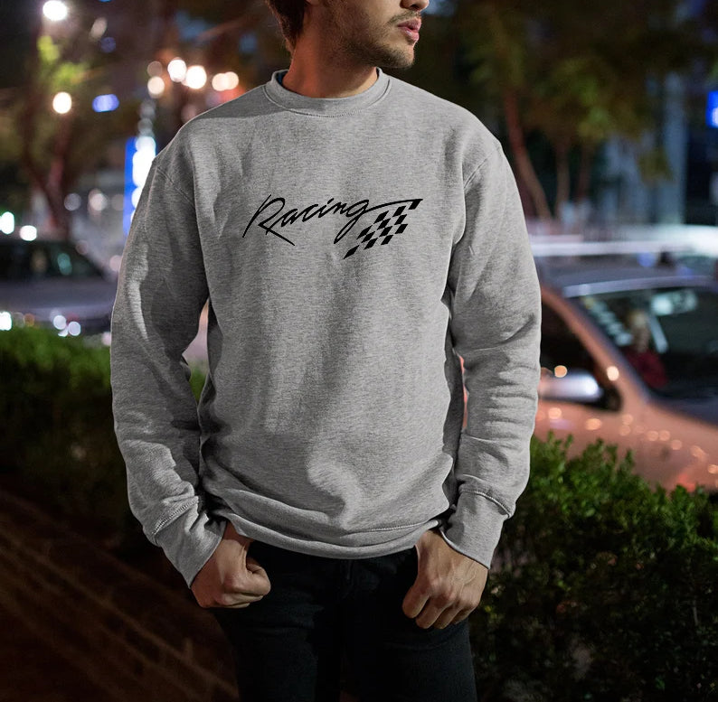 Racing Graphic Print Men's Sweatshirt