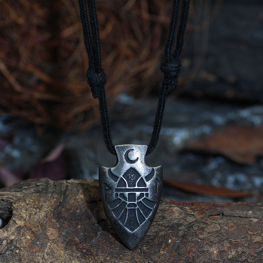 Men's Viking Odin Rune Arrowhead Necklace