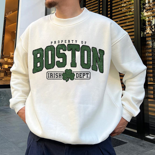 Boston Men's Fashion Streetwear Sweatshirts