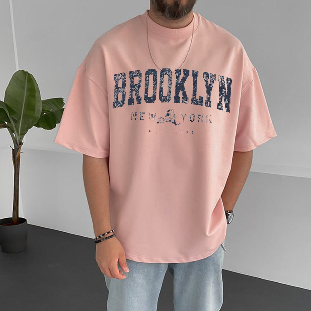 Brooklyn Men's Streetwear Casual T-Shirts