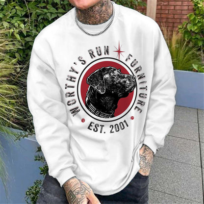 Labradoodle Men's Dog Print Long Sleeve T-Shirts-A