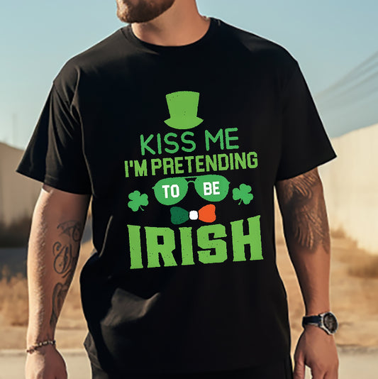 Kissable Shamrock Luck of the Irish Kiss Tee
