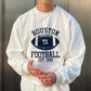 Texas Football Print Men's Crew Neck Sweatshirt
