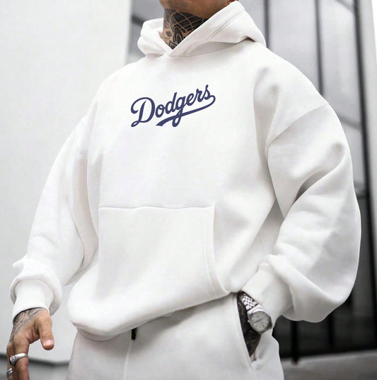 Dodgers Baseball Men's Fleeced Hoodie