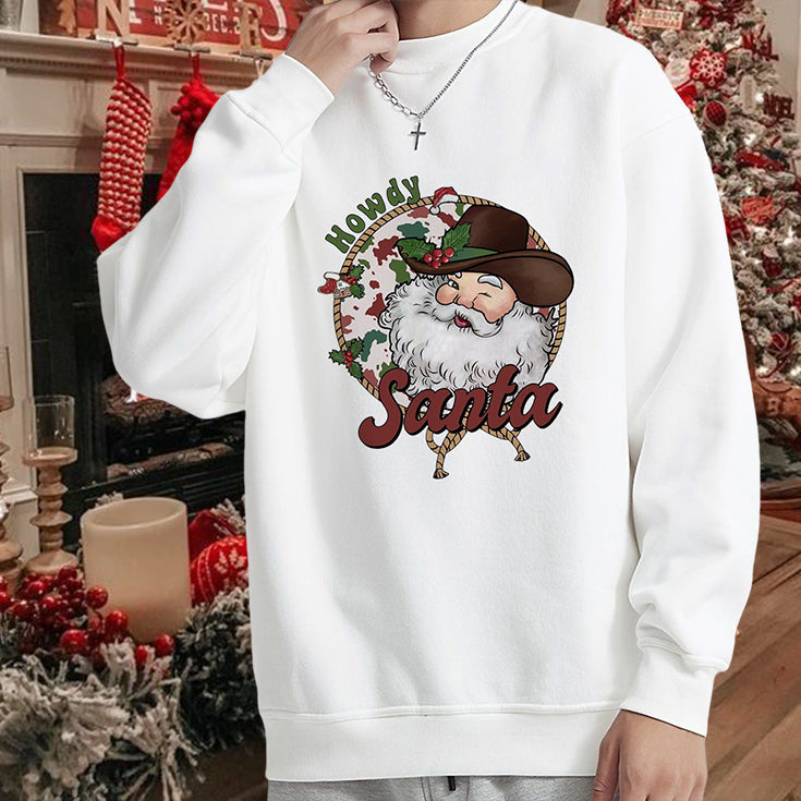 Howdy Santa Men's Sweatshirt