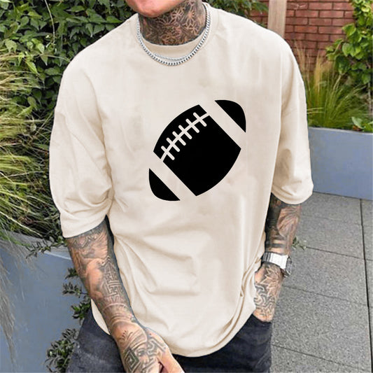 Football Printed Cotton T-Shirt