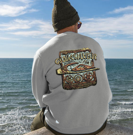 Surfing Graphic Print Men's Sweatshirt