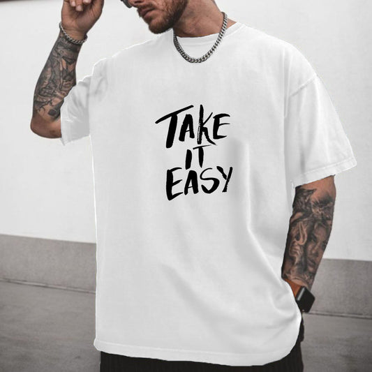 Take It Easy Men's Casual T-shirt 230g