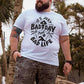 Positive Quotes Letter Print Men's White T-shirt