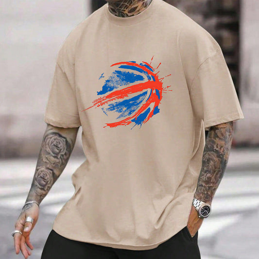 Men's Basketball Printed Cotton T-Shirts