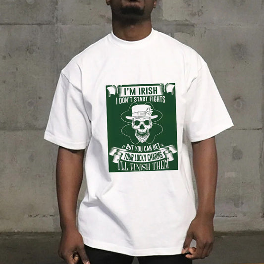 Cheeky Irish Skull Irish Pride Combat T-Shirt