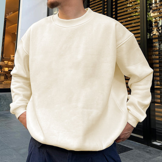 Men's Pure Color Crew Neck Sweatshirts