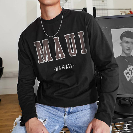 "MAUI"Men's Long Sleeve T-Shirt-B