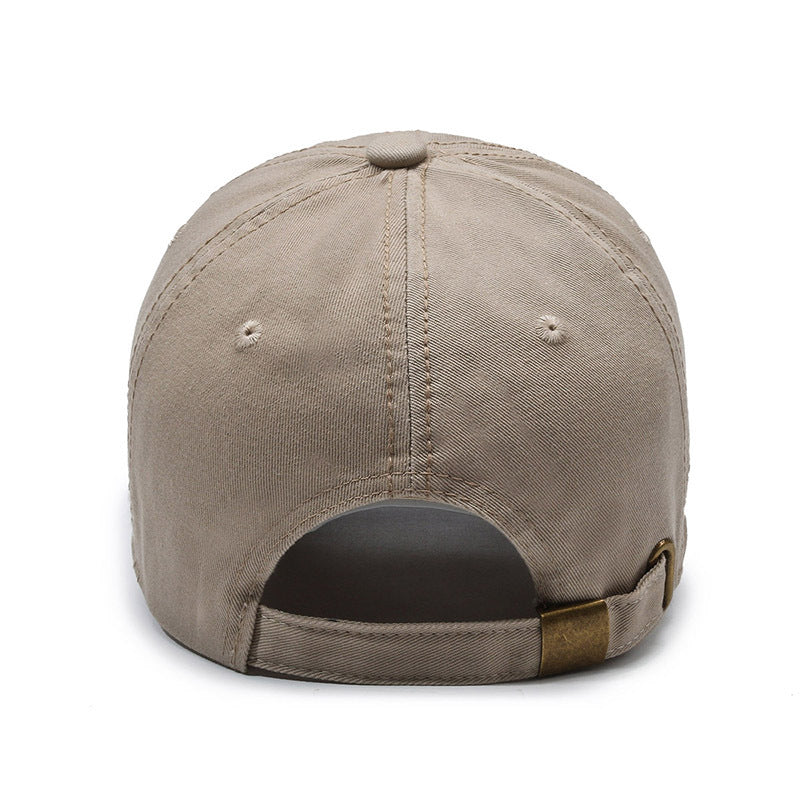 MICHIGAN Embroidered Ripped Colorblock Cap Hat