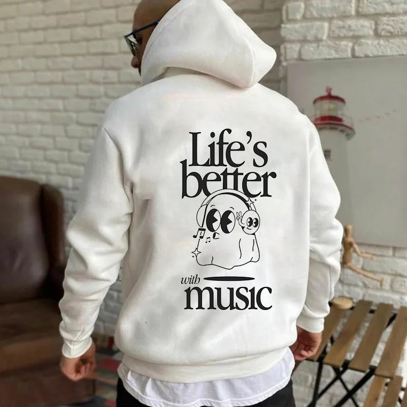 Life's Better with Music Fleece Hoodie